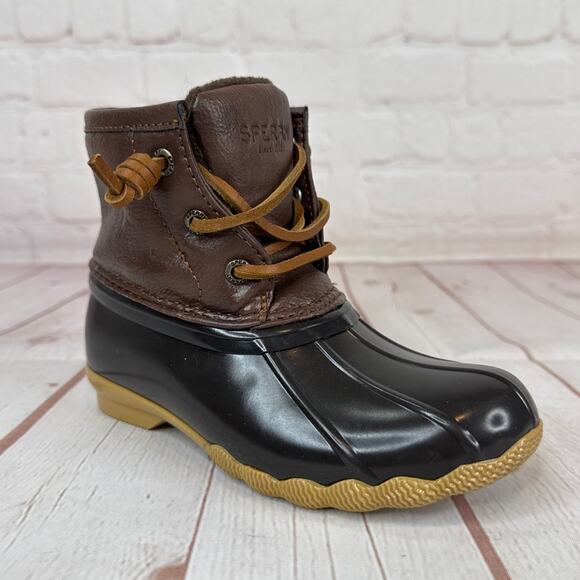Sperry Top-Sider Saltwater Duck Brown Boots Toddlers Size 6 - Picture 1 of 9